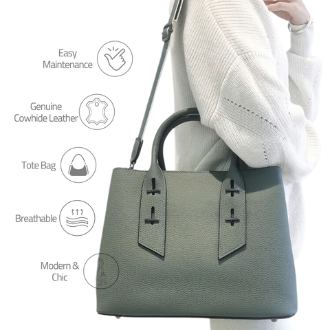 Dios Iconica Leather Tote Bag | Your Everyday Bag for Work, Travel, and Beyond from Rare Klub for $79. Type: Casual Tote, Satchel, Bucket Bag, Hobo Bag, Shoulder Bag, Tote Purses, Leather Bag, Handbag, Carry All, Soft Bag