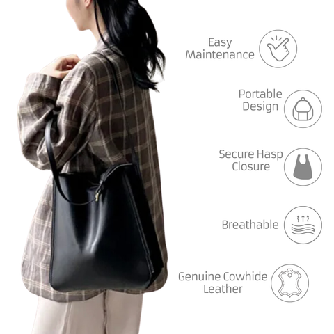 Leather Shoulder Bag for Work, Travel, and Everyday Use | $79 Rare Klub's Urbana shoulder bags for modern women offer timeless appeal and durability. Made from genuine cowhide leather, they are perfect for all your journeys.