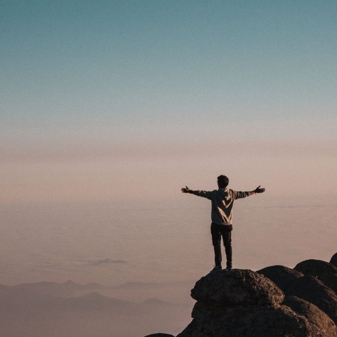 Standing at the edge of the world, you realize how small your comfort zone once was — Rare Klub