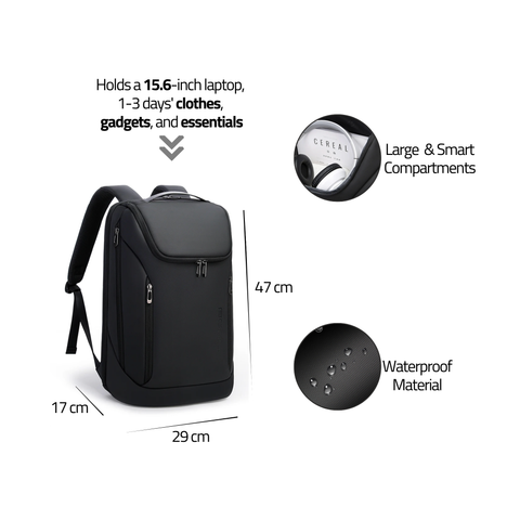 Bange Aeropro Backpack | $59 Sale - Your Everyday Backpack – Backpack, Travel Bag, Carry-On Bag, Black Backpack, Travel Backpack, Laptop Backpack, Carry-On Luggage, Waterproof Backpack, Weekender Bag, Business Backpack, Work Bag, Briefcase, Softback