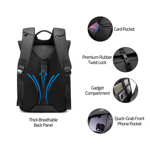 EvoNex Gen Travel Backpack | Bange Unisex Urban Backpack | For Everyday Commute, Work, Laptop Carry, Travel, Carry On Luggage – $64. Only on Rare Klub