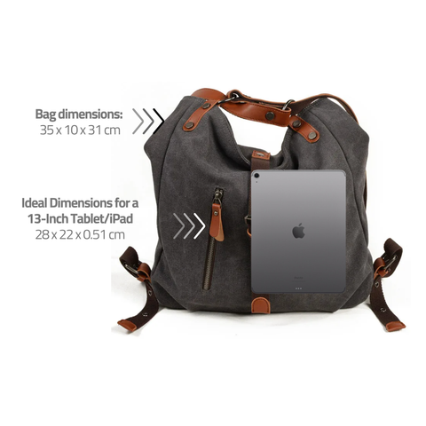 Plush Canvas Tote Bag for Work, Travel, and Casual Outings | $59 | Invest in a Rare Klub bag that’s as versatile and sophisticated as you are. With multiple pockets and a spacious interior, carry your world with ease. Enjoy FREE shipping on this order.