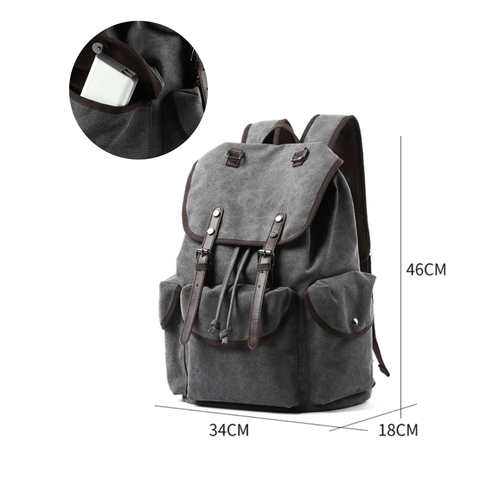 A canvas bag from Rare Klub for rugged elegance, perfect for those who appreciate style and substance | for $64. Step out for work, travel, and daily use with confidence and class. Free shipping.